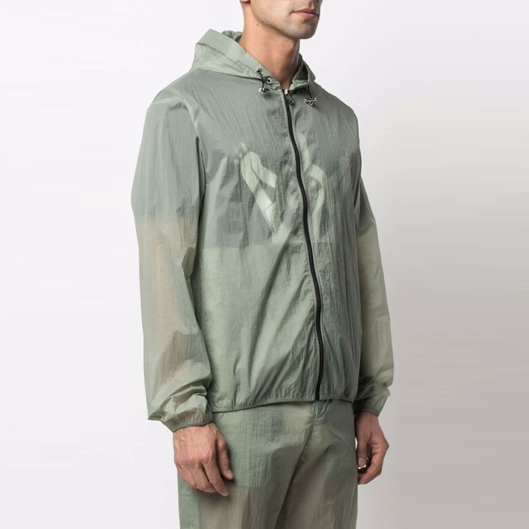 Moncler Green Hooded Jacket with Graphic Back and Drawstring Design. 1A00018539UT810 圖 6