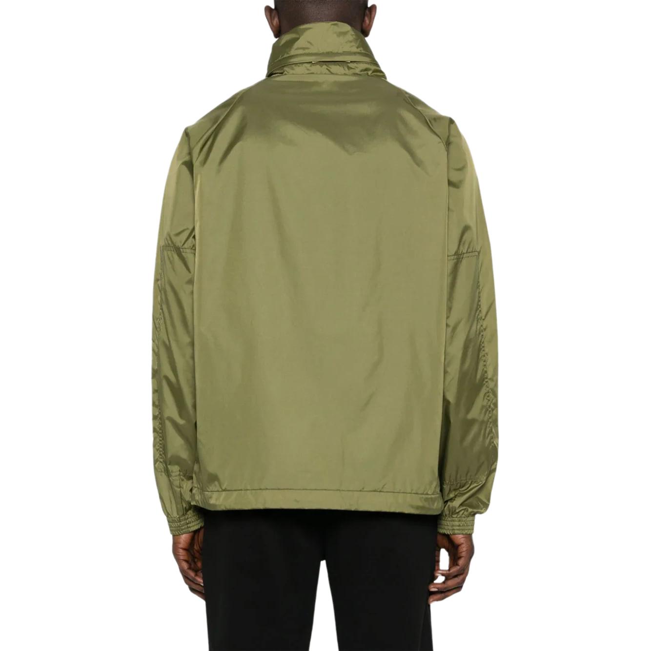 Moncler Green Logo Patch High Neck Zip-Up Jacket 911A00033597CQ81O 圖 4
