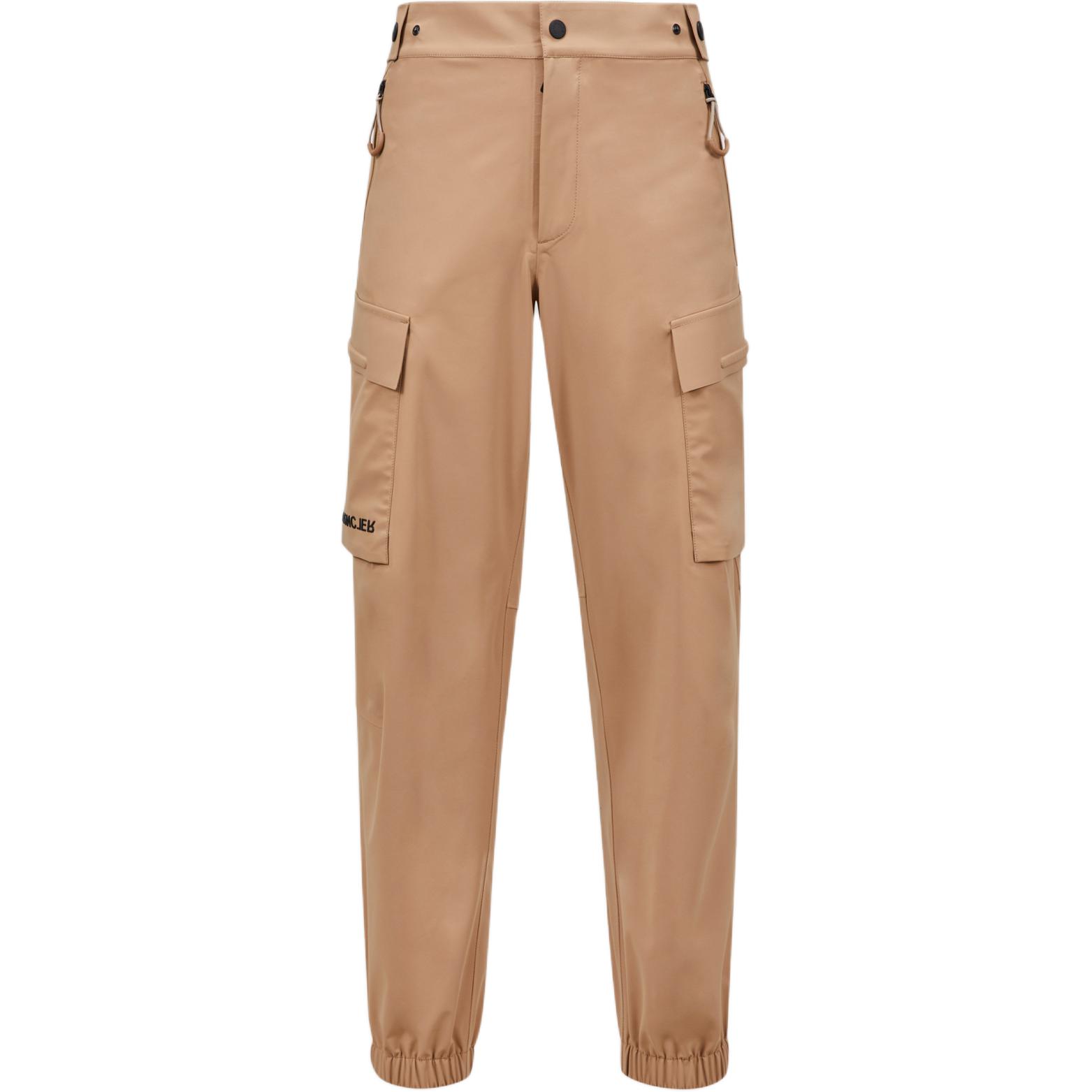 Moncler Grenoble  Beige Cargo Jogger Pants with Embroidered Logo Design. J20972A00003597FA236