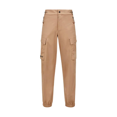 Moncler Grenoble Beige Cargo Jogger Pants with Embroidered Logo Design. J20972A00003597FA236