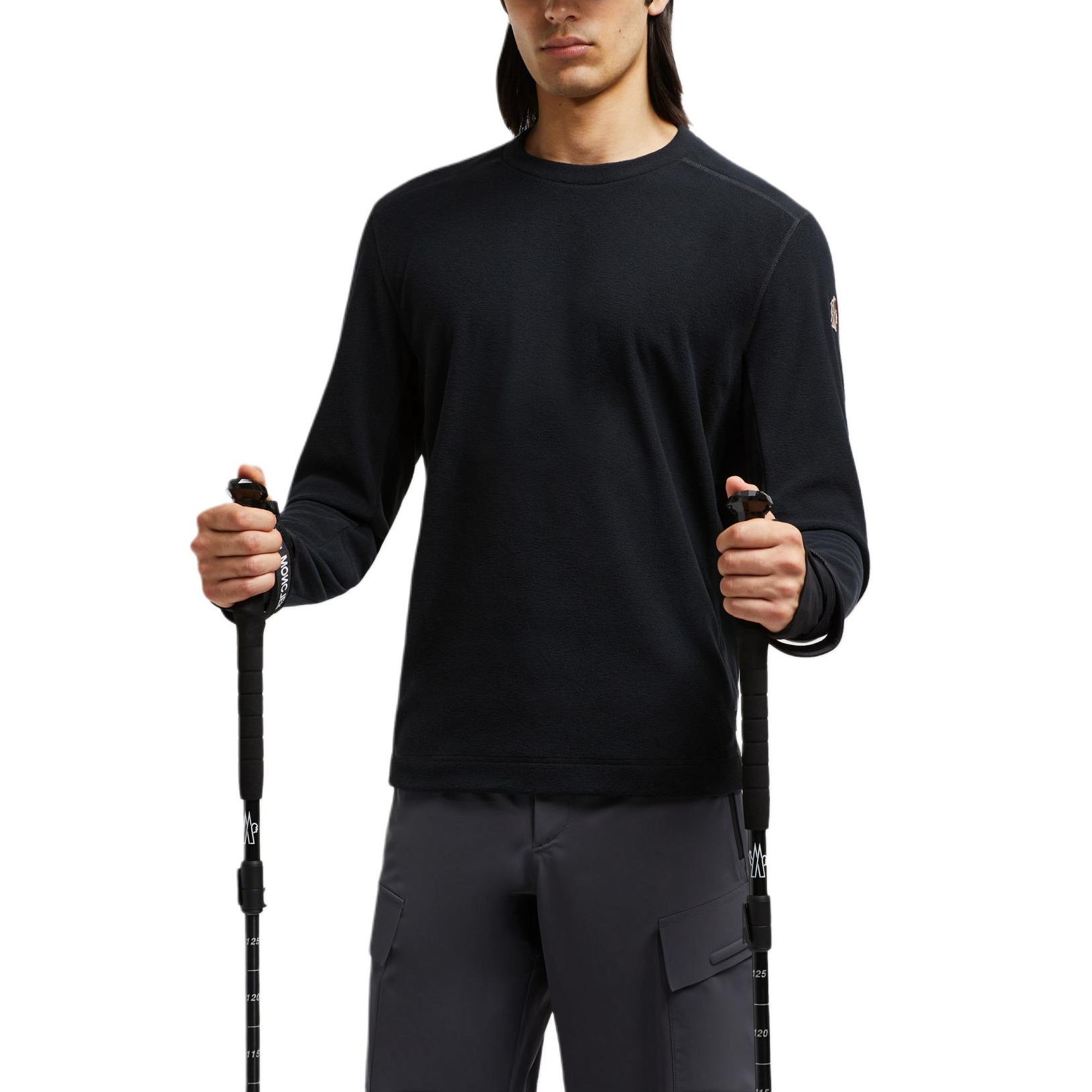 Moncler Grenoble  Black Crewneck Sweatshirt Long Sleeve Casual Wear. J20978G00002899ZX999 圖 3