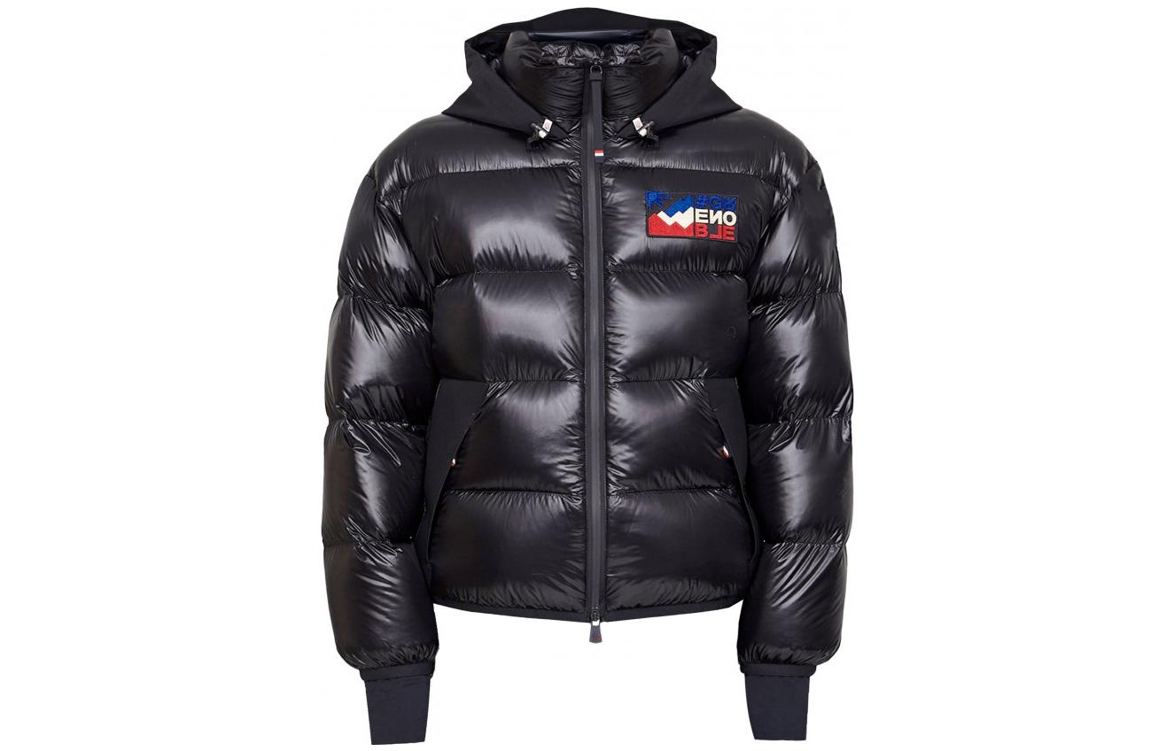 Moncler Grenoble  Black Down Jacket with Hood and Letter Design. 1A0004954AN2999 圖 2