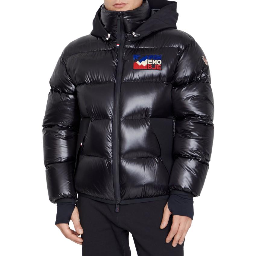 Moncler Grenoble  Black Down Jacket with Hood and Letter Design. 1A0004954AN2999 圖 3