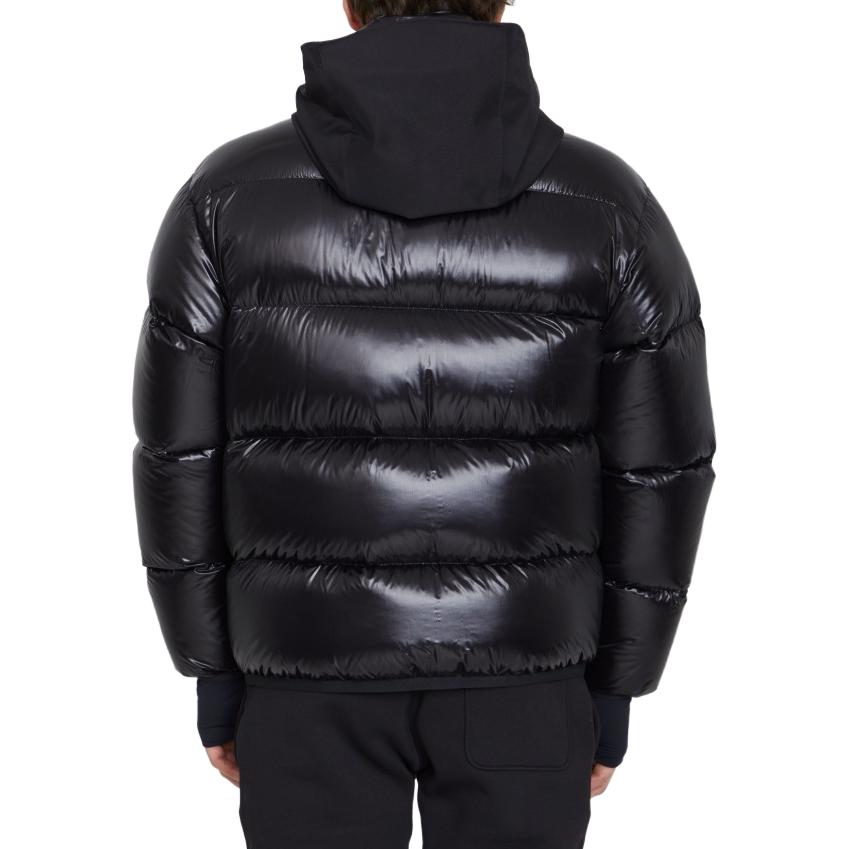 Moncler Grenoble  Black Down Jacket with Hood and Letter Design. 1A0004954AN2999 圖 4