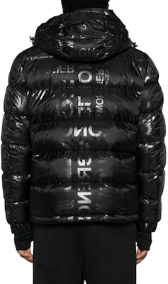 Moncler Grenoble Black Down Jacket with Hood and Logo Print. I20971A000535971Z Purchase Moncler Grenoble Black Down Jacket with Hood and Logo Print. I20971A000535971Z