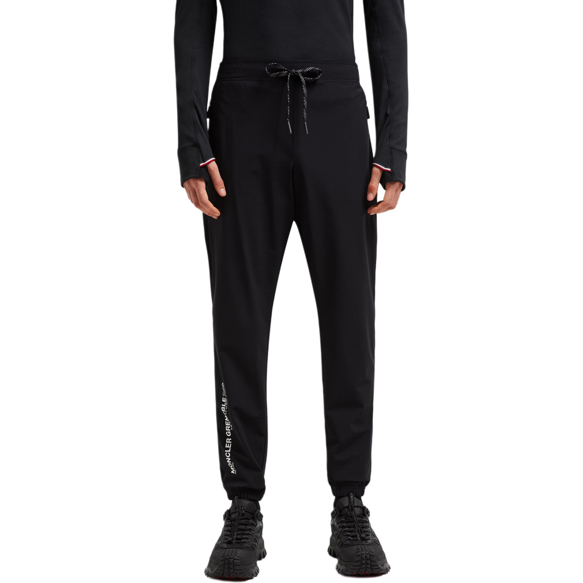Moncler Grenoble  Black Knit Joggers with Logo and Elastic Waist. J20978H0000989ALV999 圖 3