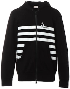 Moncler Grenoble 黑色Logo條紋連帽拉鍊外套. F10918G711108098U999 Buy Moncler Grenoble 黑色Logo條紋連帽拉鍊外套. F10918G711108098U999