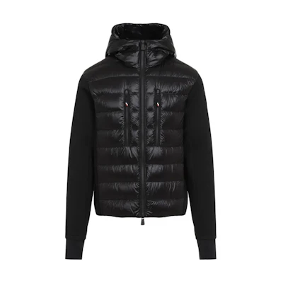 Moncler Grenoble Black Puffer Jacket with Hood and Zip Detailing. J20979B00012C9043999