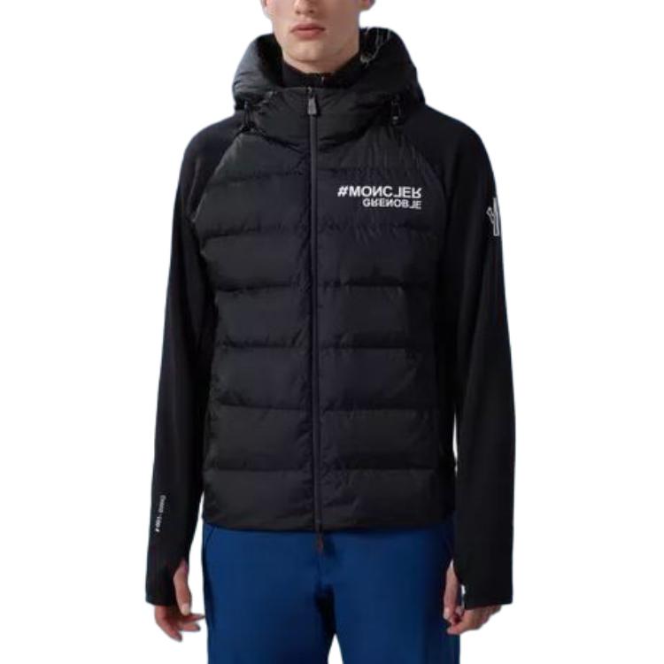 Moncler Grenoble  Black Quilted Zip Hoodie. I20978G00032899IG999 圖 3