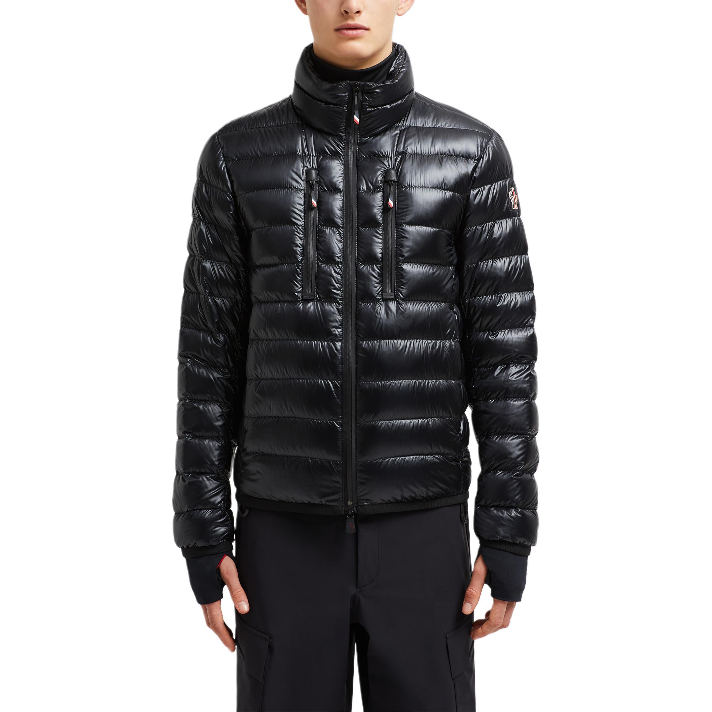 Moncler Grenoble  Black Short Logo Zip Puffer Jacket Long Sleeve. J20971A00048539YL999 圖 3