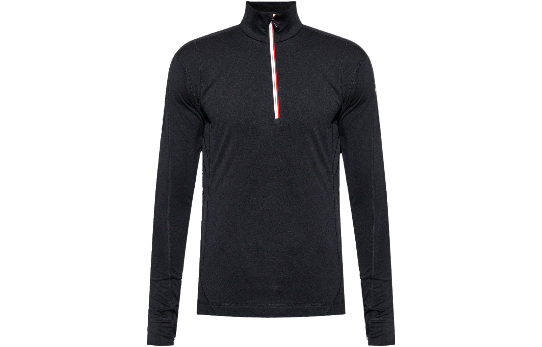 Moncler Grenoble  Black Turtleneck Slim Fit Long Sleeve Sweater. I20978G00026899JO999