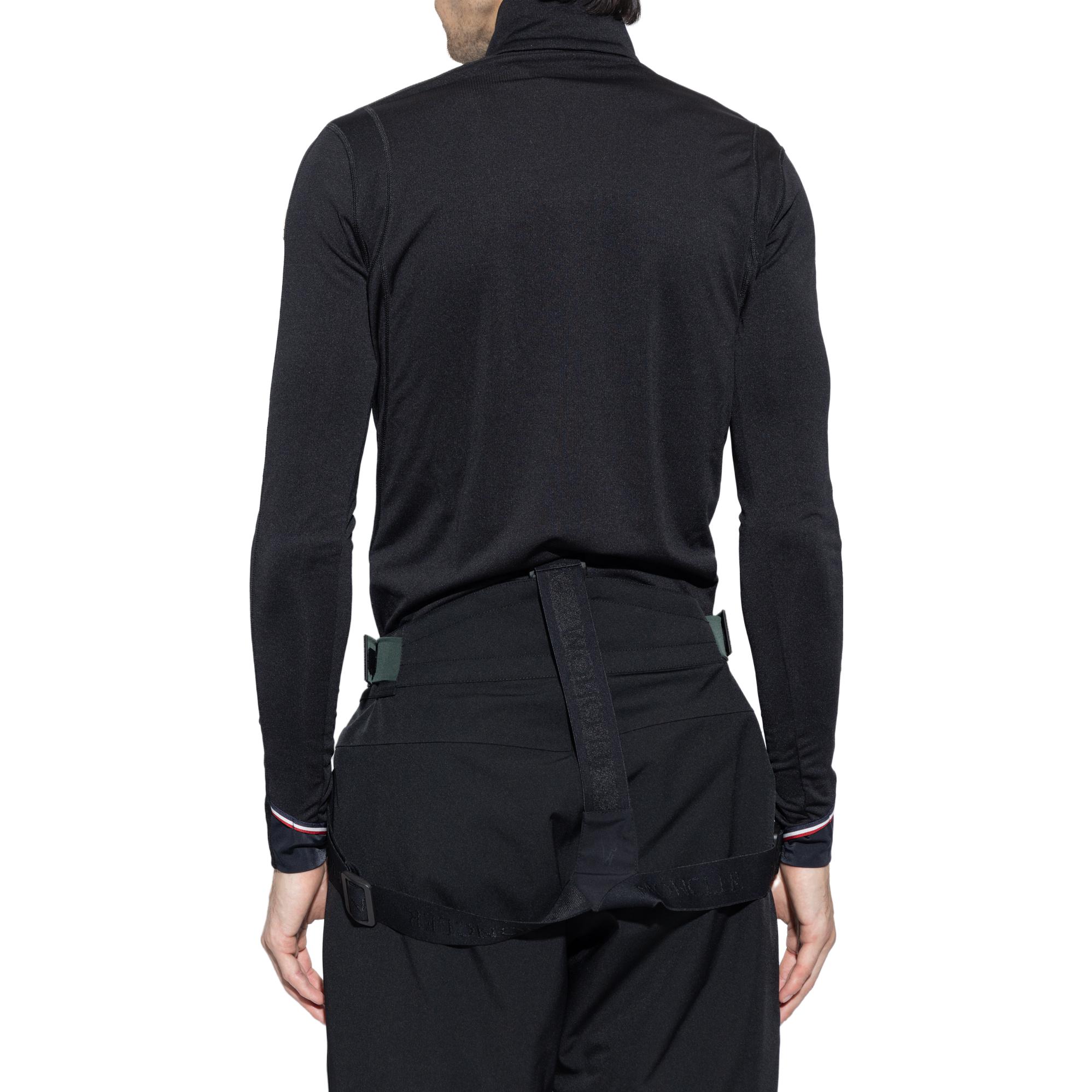 Sizing Suéter de Manga Larga Slim Fit Cuello Alto Negro Moncler Grenoble. I20978G00026899JO999