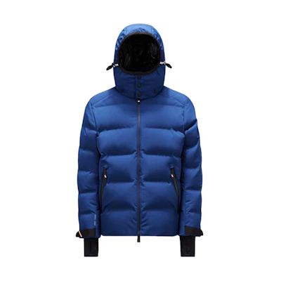 Moncler Grenoble Blue Loose-Fit Puffer Jacket with Logo Hoodie. I20971A0004453066751