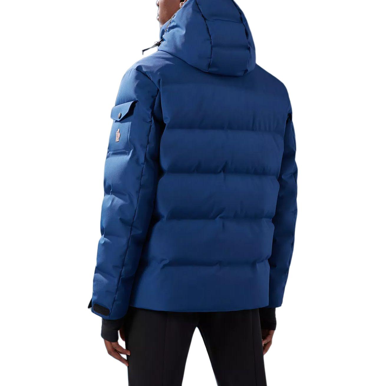 Purchase 몽클레르 그레노블 블루 루즈핏 로고 후디 패딩 재킷. I20971A0004453066751