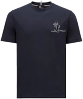 Moncler Grenoble Crewneck Printed Short Sleeve T-Shirt Navy Blue. J10978C0000283927773 Moncler Grenoble Crewneck Printed Short Sleeve T-Shirt Navy Blue. J10978C0000283927773
