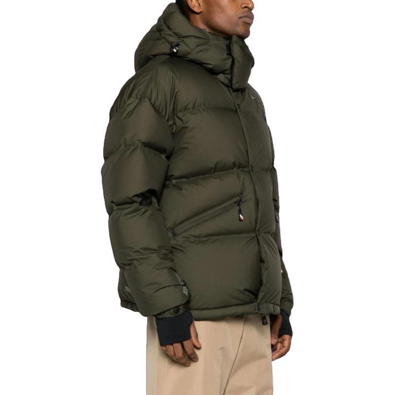 Moncler Grenoble  Fitted Hooded Puffer Jacket Khaki Color I20971A00020549FA83C 圖 5