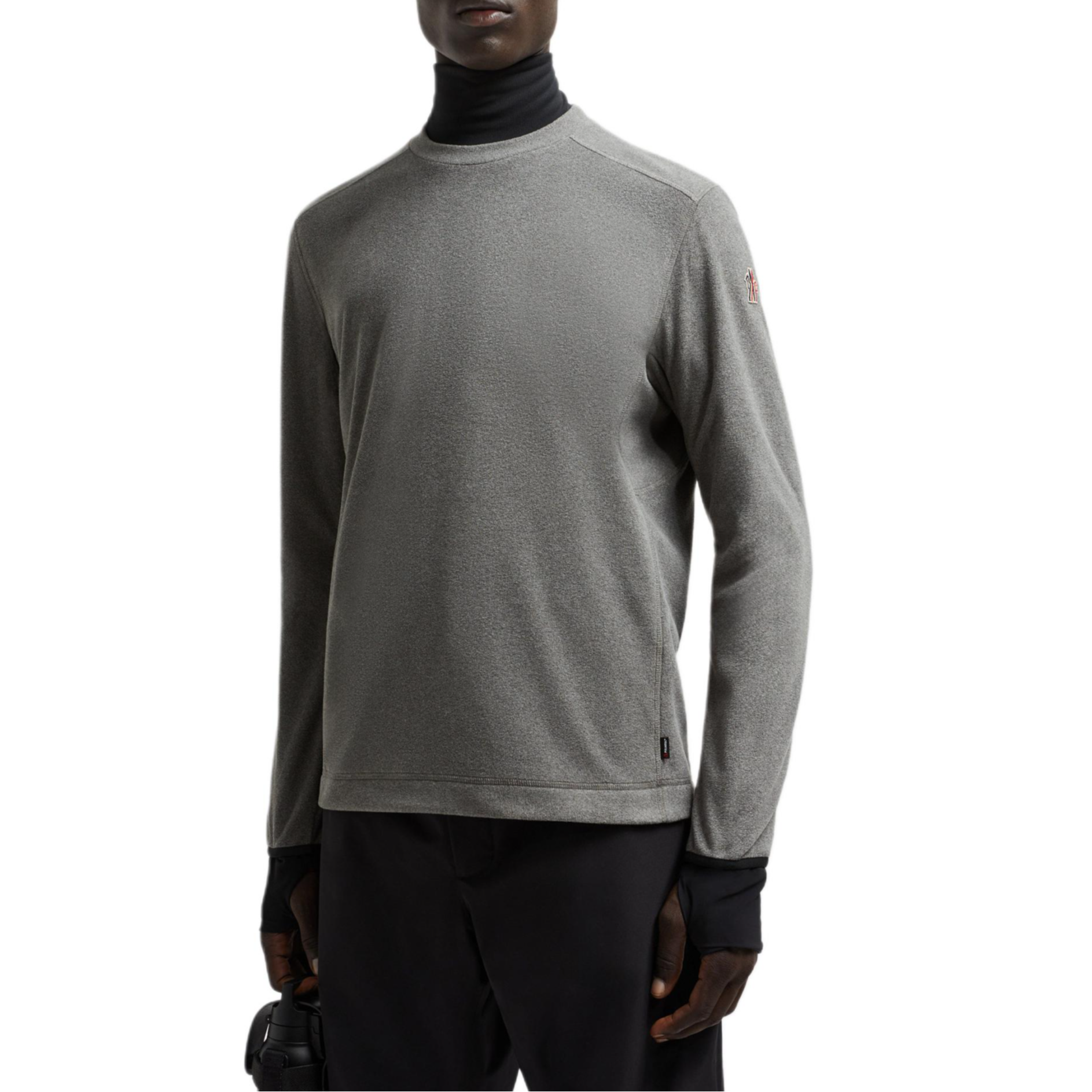 Moncler Grenoble  Grey Logo Print Crewneck Long Sleeve Sweatshirt. J20978G00002899ZX93B 圖 3