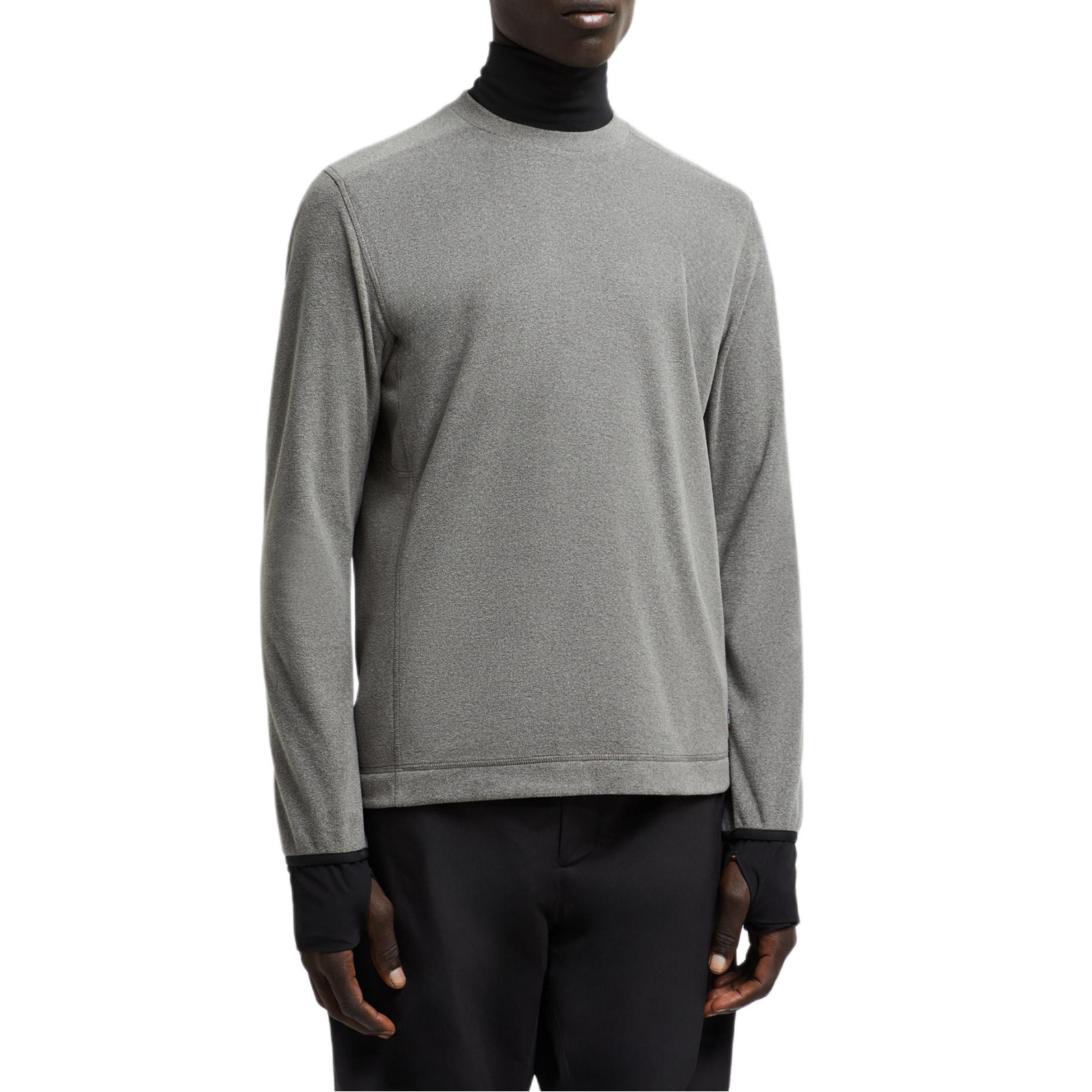 Moncler Grenoble  Grey Logo Print Crewneck Long Sleeve Sweatshirt. J20978G00002899ZX93B 圖 4