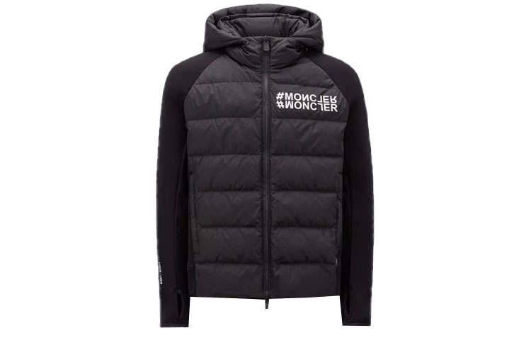 Moncler Grenoble  Logo Print Puffer Jacket Black H20978G00031809HT999