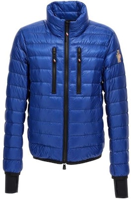 Moncler Grenoble Solid Color Down Jacket with Stand Collar - Blue I20971A00033595B174K Buy Moncler Grenoble Solid Color Down Jacket with Stand Collar - Blue I20971A00033595B174K