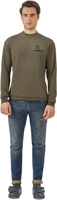 Moncler Grenoble Solid Crewneck Long Sleeve T-Shirt Dark Green. I20978D0000183927830 Details for Moncler Grenoble Solid Crewneck Long Sleeve T-Shirt Dark Green. I20978D0000183927830