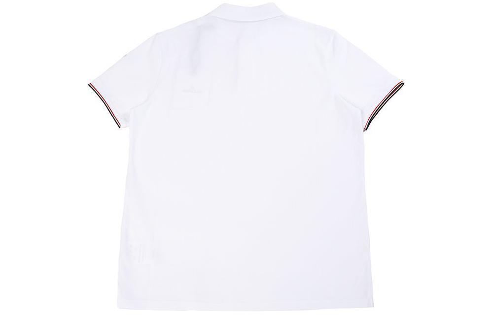 Moncler Grenoble  White Cotton Polo Collar Pullover Short Sleeve T-Shirt. 0918A7340084556001 圖 3