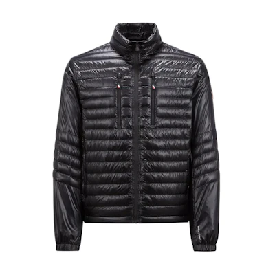 Moncler Grenoble Althays Black Down Jacket with Full-Zip and Stand Collar. J10971A00013539YL999