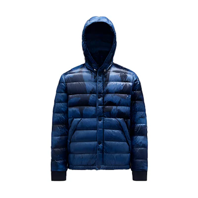 Moncler Grenoble Charlos Abstract Print Hooded Puffer Jacket Blue FW21. G20971A51810M1246718