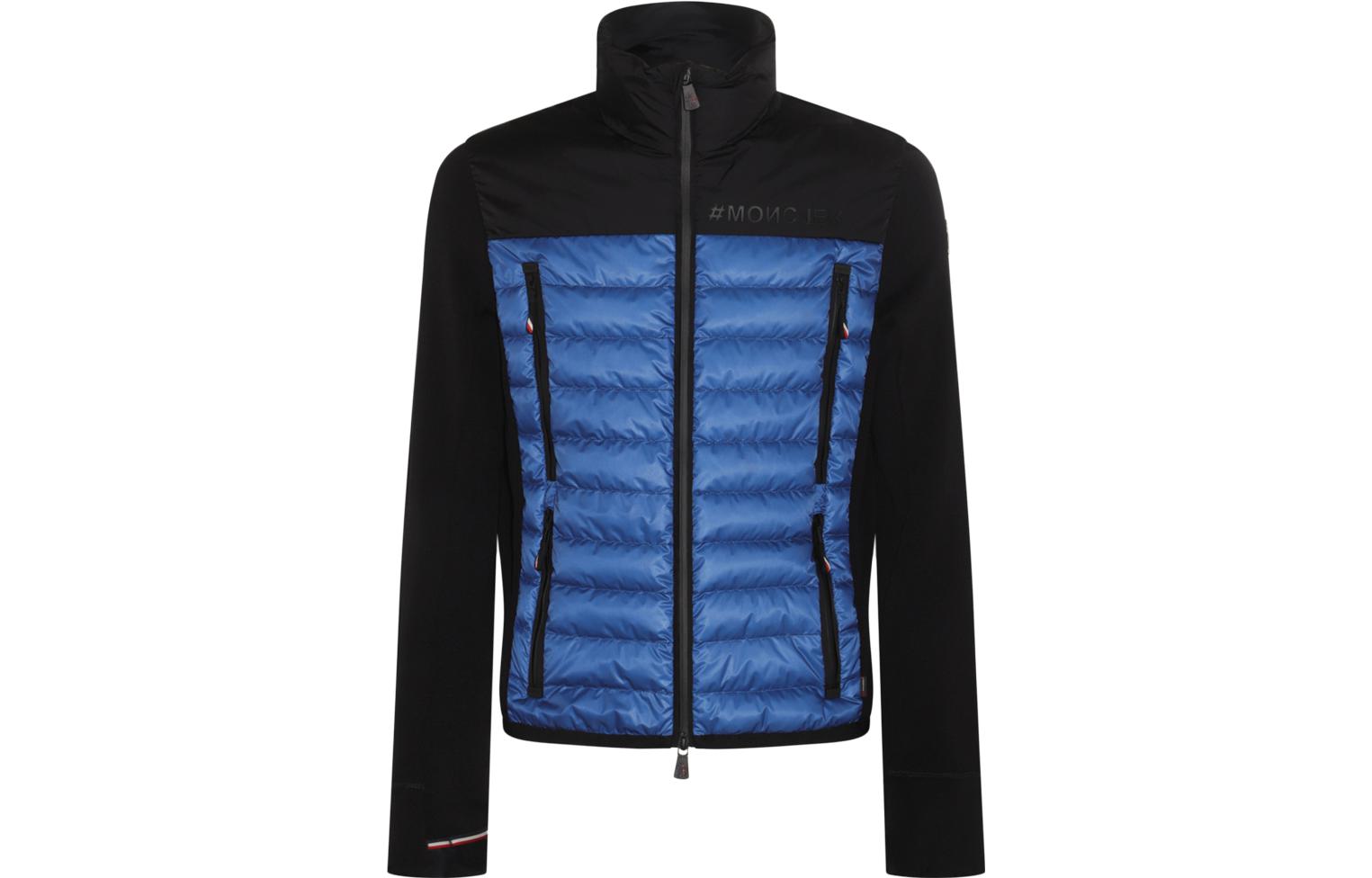 Moncler Grenoble Colorblock Zipper Jacket Blue Long Sleeve I20978G00037899IGP97