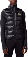 Shop Moncler Grenoble Down Knit Stand Collar Vest Black I20978G00003829H7999