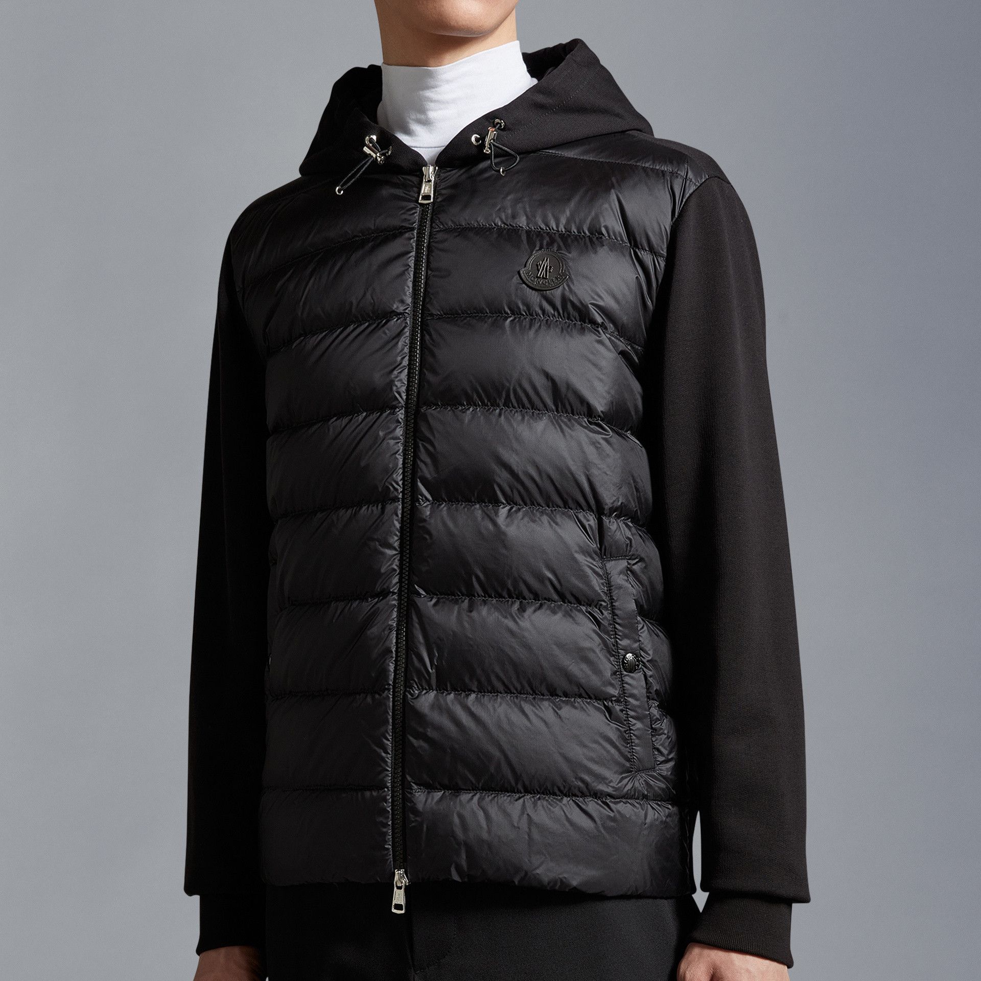 Details for 몽클레르 그레노블 다운 니트 스탠드 칼라 베스트 블랙 I20978G00003829H7999