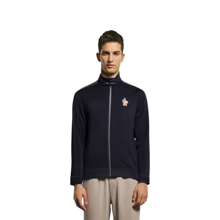 Purchase モンクレール グルノーブル フリース タートルネック セーター ブラック 0978G7000080093999