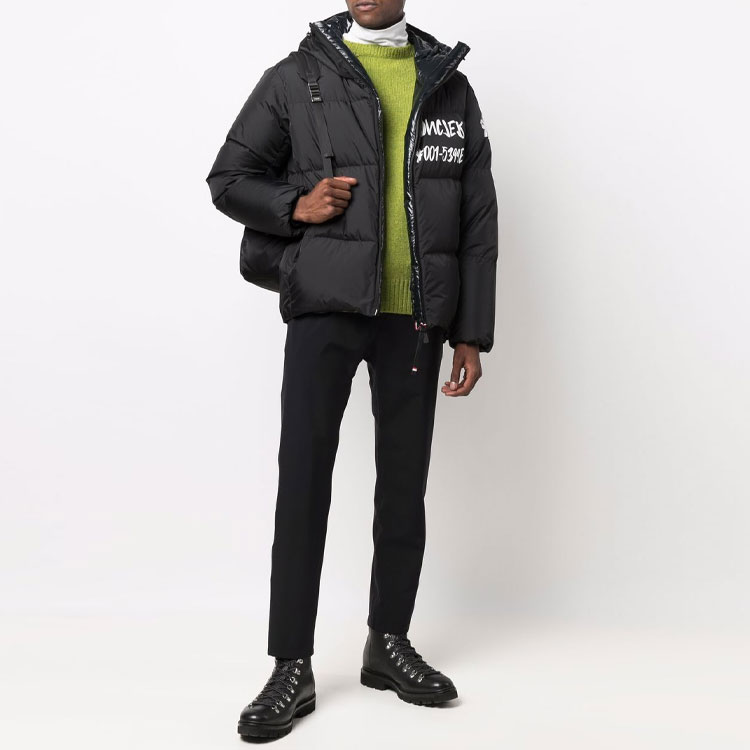 Shop Moncler Grenoble FW21 黑色Mazod連帽羽絨外套 冬季保暖外套 1A000175399E999