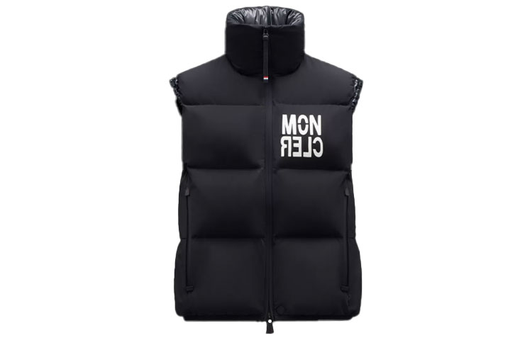 Order Rompi Moncler Grenoble FW21 Nantaux Hitam Logo Print Down Ski. G20971A000105399D999