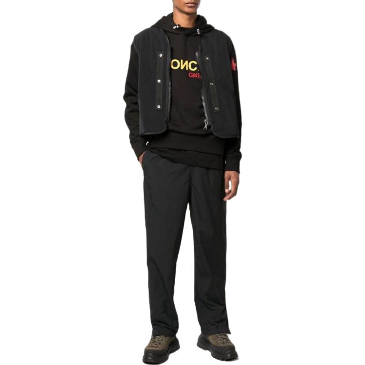 Moncler Grenoble FW22  Black Letter Print Pullover Hoodie. H20978G0002580451999 圖 3