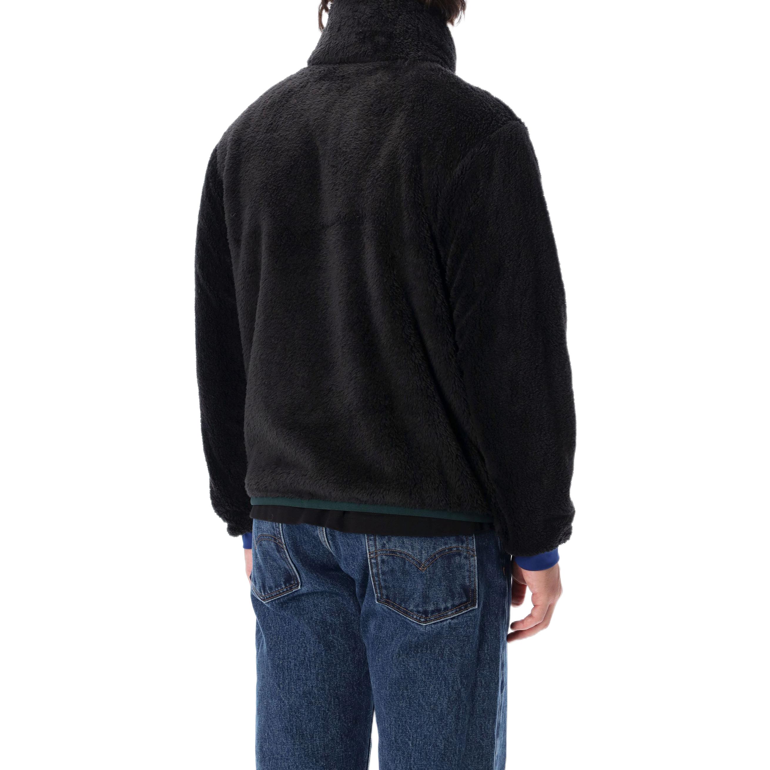 Shop Moncler Grenoble FW22  Logo Print Black Stand Collar Jacket. 8G00021899MV999