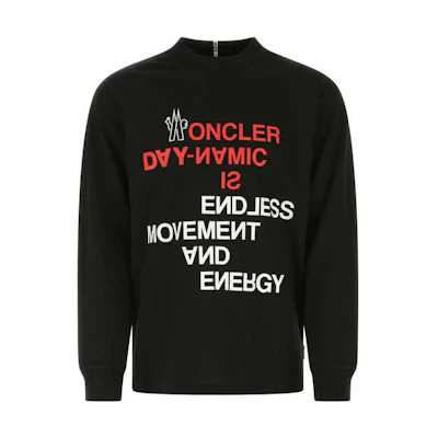 Moncler Grenoble FW22 All-Over Logo Hoodie Black. 8D0000283927999