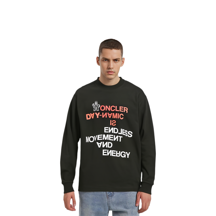 Moncler Grenoble FW22 All-Over Logo Hoodie  Black. 8D0000283927999 圖 4