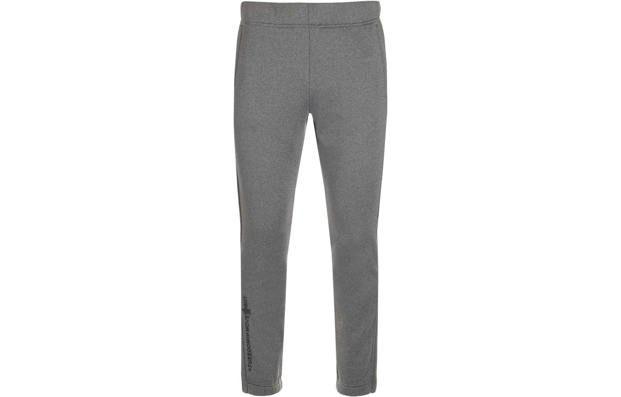 Moncler Grenoble FW22 Grey Straight-Leg Pants with Logo Print for Men. 8H00004899MR926