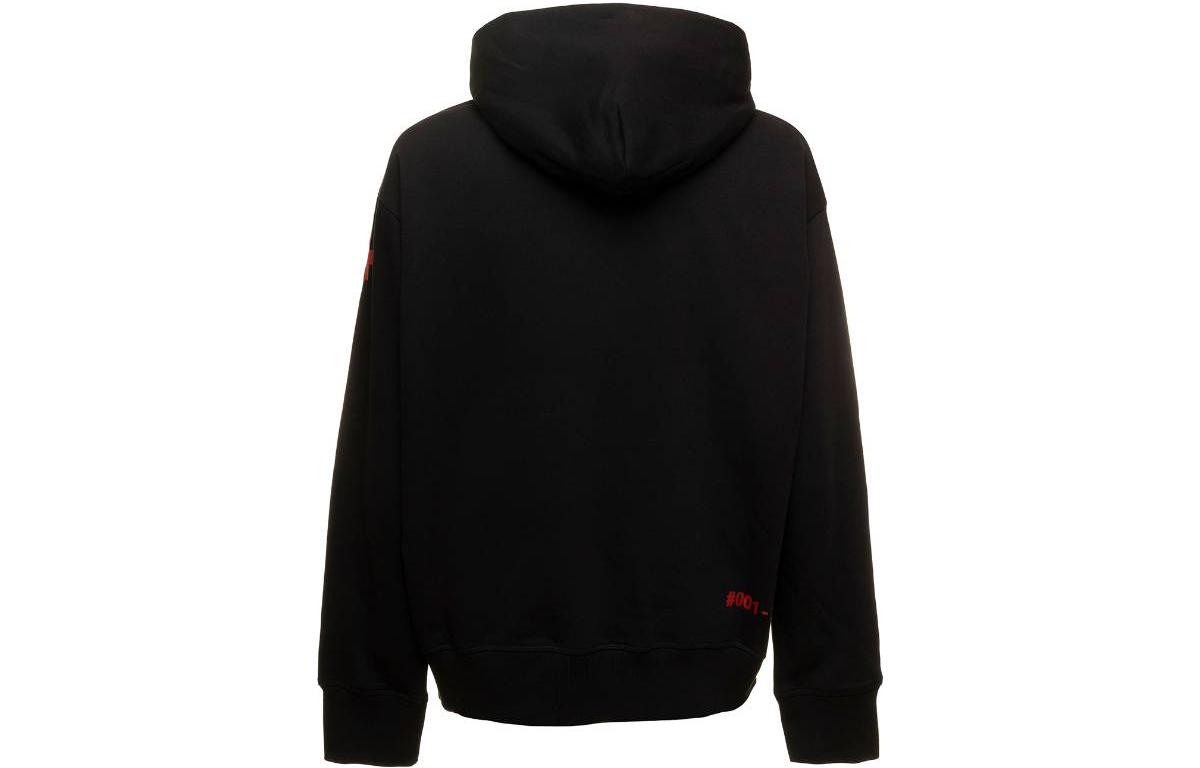 Lookbook Moncler Grenoble FW22 Letter Print Drawstring Hoodie Black 8G0002580451999