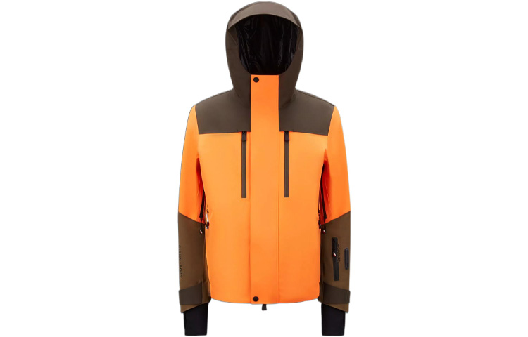 Moncler Grenoble FW22 Orange  Puffer Jacket with Hood and Zipper H20971A00035M1815P38