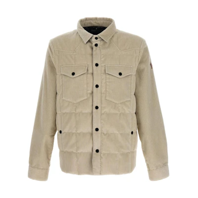 Moncler Grenoble FW23 Beige Long Sleeve Puffer Jacket I20971G0000454AL0037
