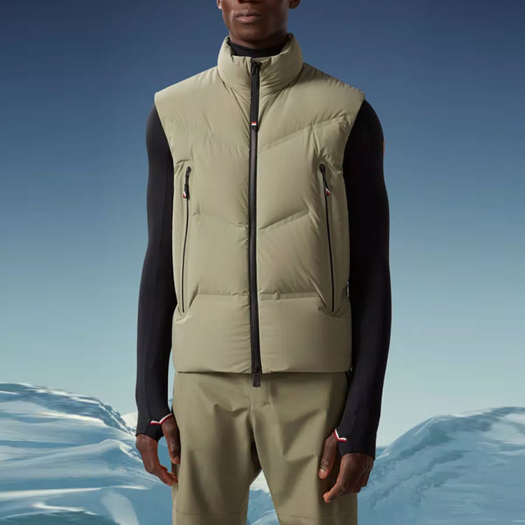 Moncler Grenoble FW23 Lengau  Beige Sleeveless Fitted Zip-Up Vest. I20971A000365399D220 圖 5