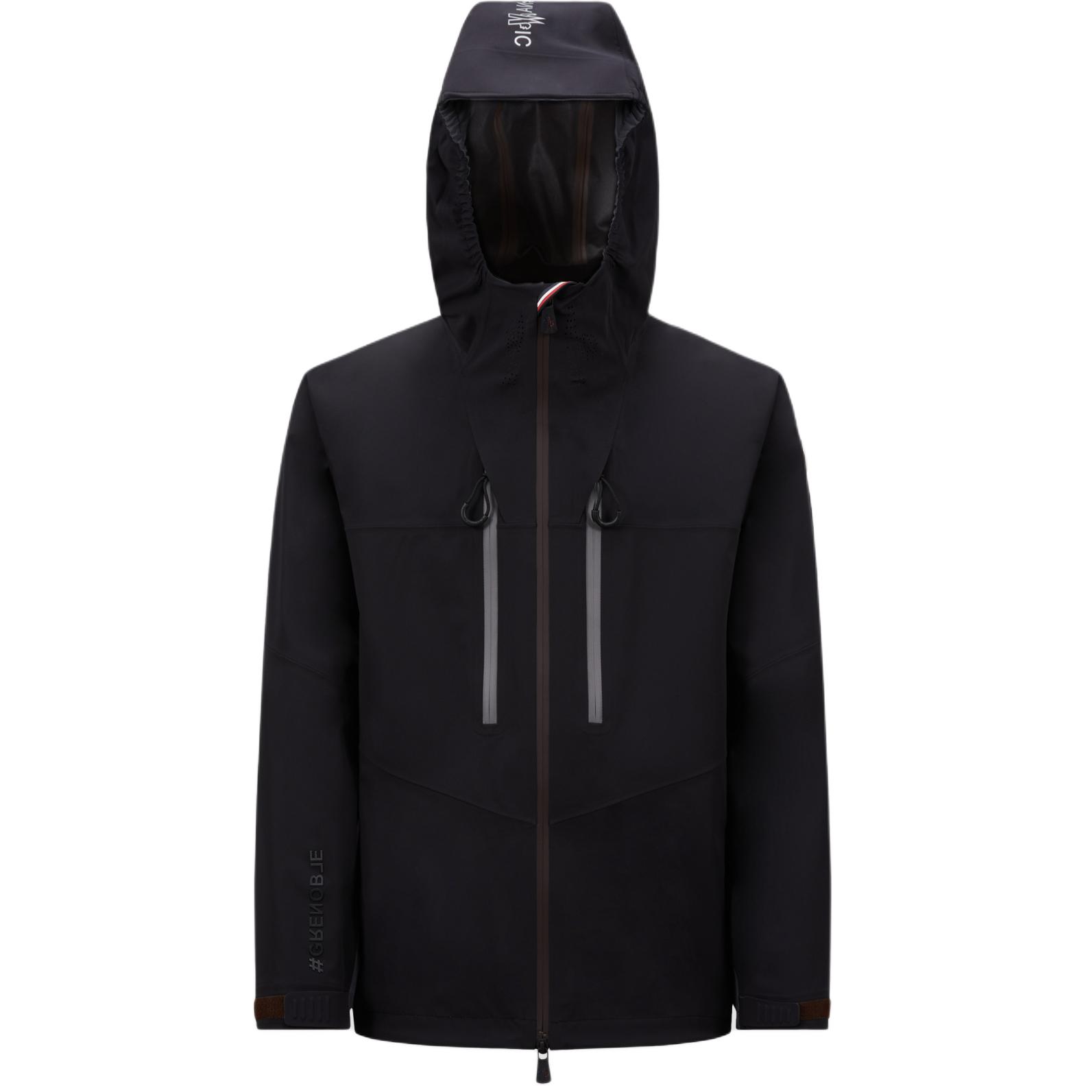 Moncler Grenoble FW24  Black Waterproof Windproof Reflective Hooded Jacket J20971A00001597FA999