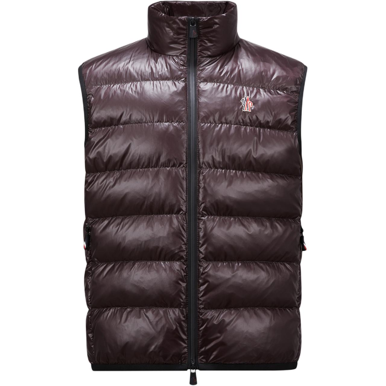 Order Moncler Grenoble FW24 無袖羽絨背心深棕色 - 保暖透氣。 J20978G00011829H748E