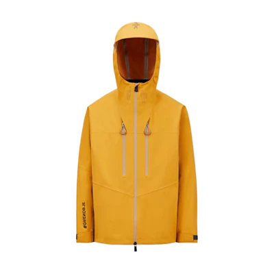 Moncler Grenoble FW24 Yellow Windproof Waterproof Reflective Hooded Jacket. J20971A00001597FA168