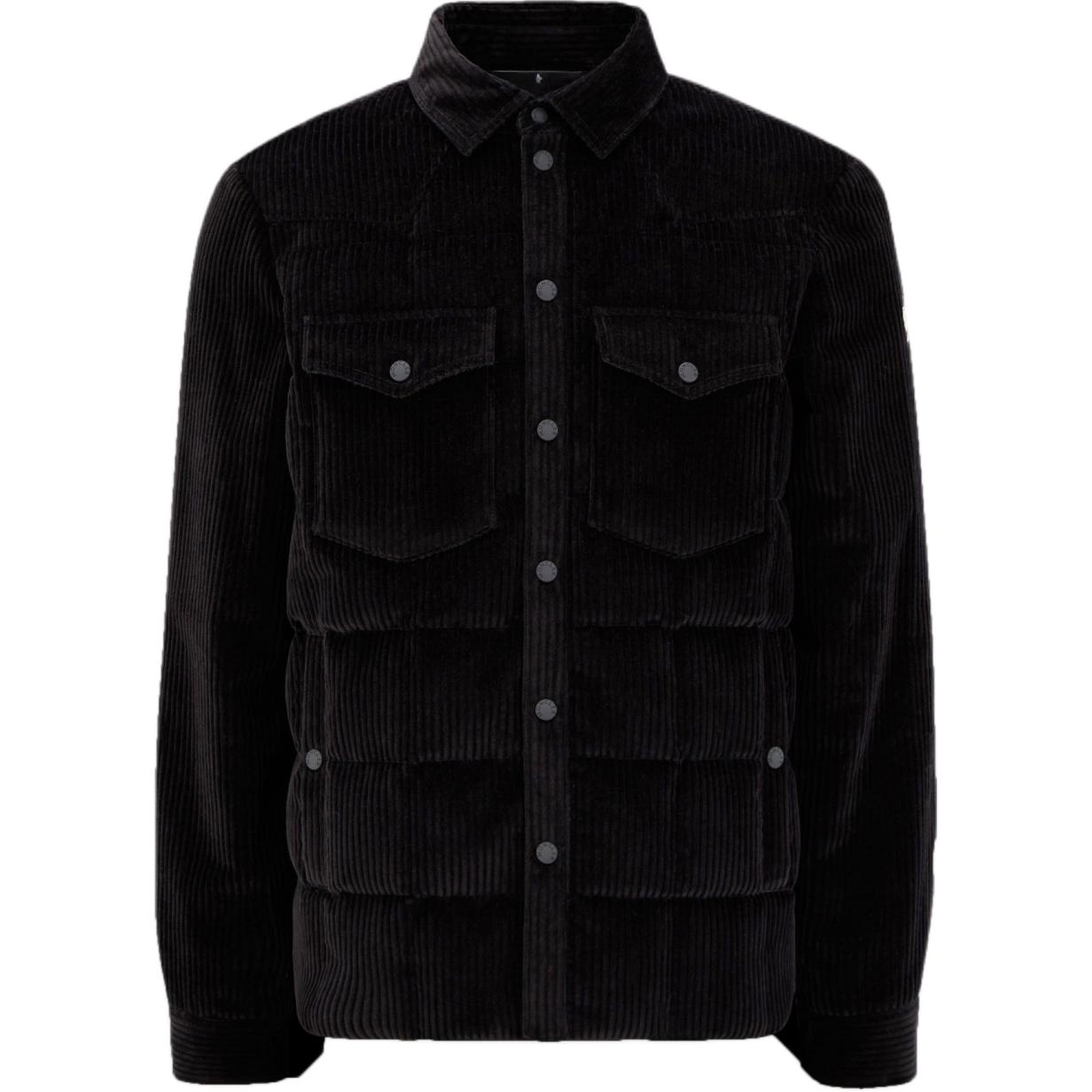 Moncler Grenoble FW24 Gelt Logo Corduroy Casual  Jacket Black. J20971G0000154AL0999