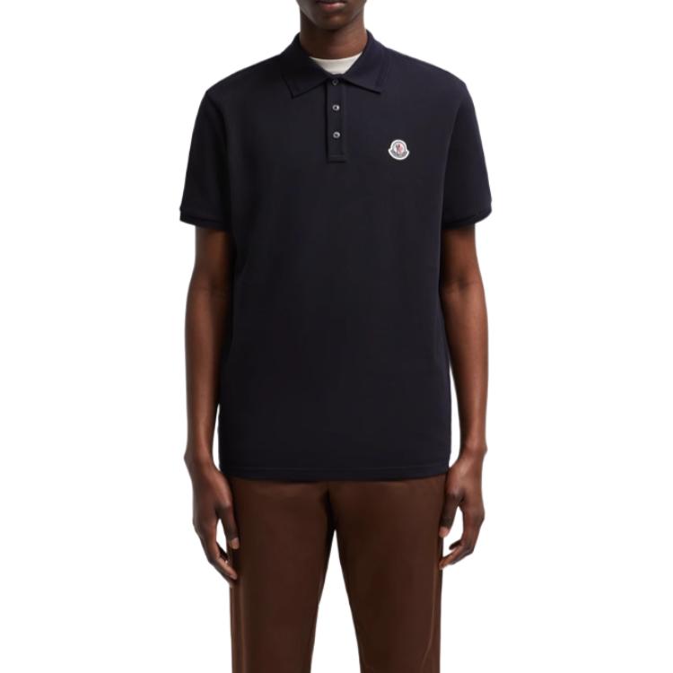 Lookbook 蒙克勒Grenoble FW24標誌補丁修身版型POLO衫午夜藍男款 J20918A000098455677X