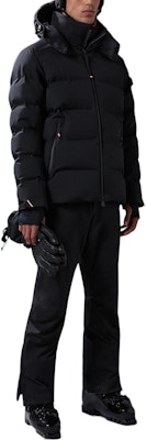 Moncler Grenoble FW24 Montgetech Black Hooded Ski Down Jacket Unisex Waterproof. J20971A0004353066999 Lookbook Moncler Grenoble FW24 Montgetech Black Hooded Ski Down Jacket Unisex Waterproof. J20971A0004353066999