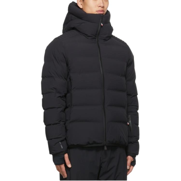 Purchase Moncler Grenoble Lagorai Jaket Hitam Pendek Hoodie Zipper H20971A000095399D999